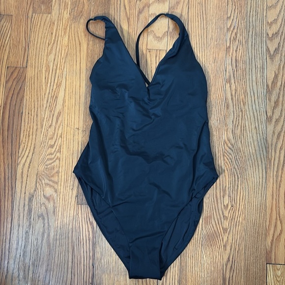 Andie Swim Elwood One-Piece Swimsuit Black size XL NWT - Picture 6 of 7